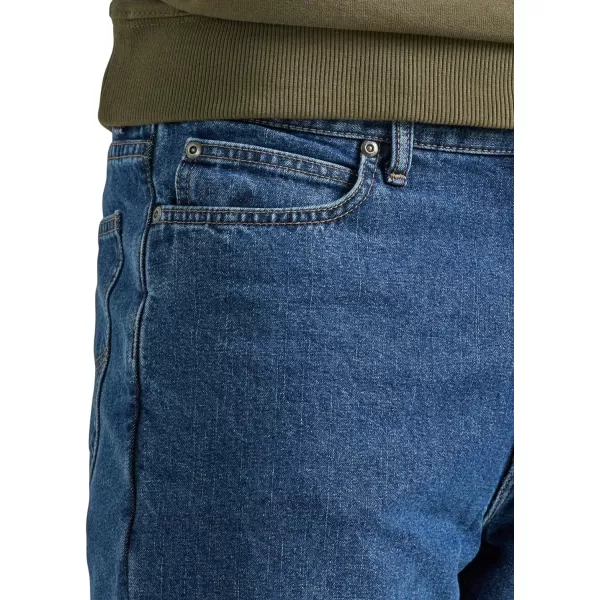 Lee Mens Legendary Relaxed Straight JeanFleecelined Dark Wash