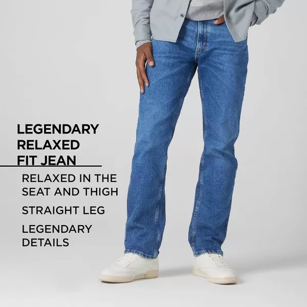 Lee Mens Legendary Relaxed Straight JeanIcey Blue