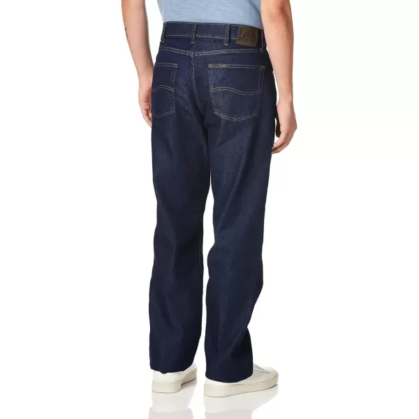 Lee Mens Regular Fit Straight Leg JeanIndigo Stretch