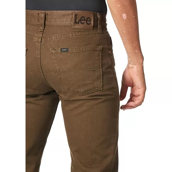 Lee Mens Regular Fit Straight Leg JeanWalnut