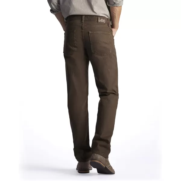 Lee Mens Regular Fit Straight Leg JeanWalnut