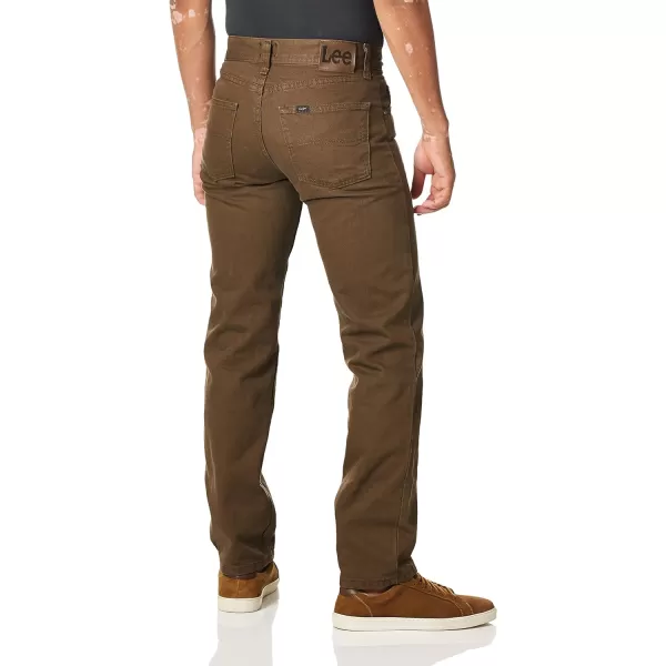 Lee Mens Regular Fit Straight Leg JeanWalnut