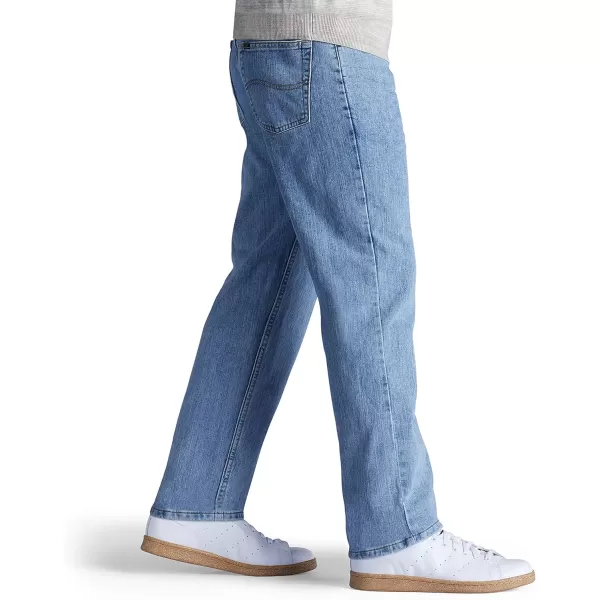 Lee Mens Relaxed Fit Straight Leg JeanWorn Light