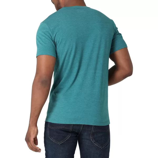 Lee Mens Short Sleeve Graphic TShirtTeal Heatherpinball