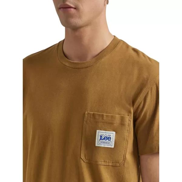 Lee Mens Workwear Short Sleeve TeeGlazed Ginger