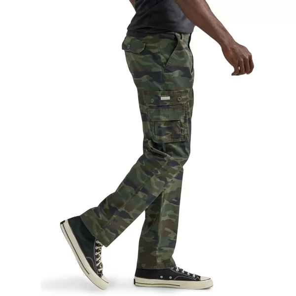 Lee Mens Wyoming Relaxed Fit Cargo PantMoss Camo Ripstop