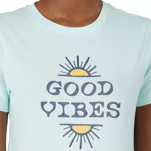 Lee Womens Graphic TeeGood Vibes Azure Heather