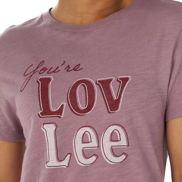 Lee Womens Graphic TeeLov Lee Smokey Mist Heather