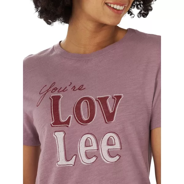 Lee Womens Graphic TeeLov Lee Smokey Mist Heather