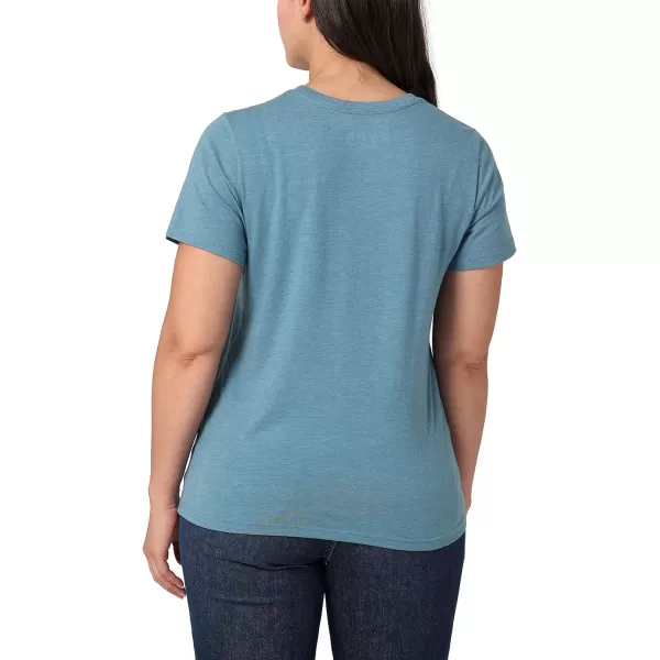 Lee Womens Graphic TeeSpace Blue Heather