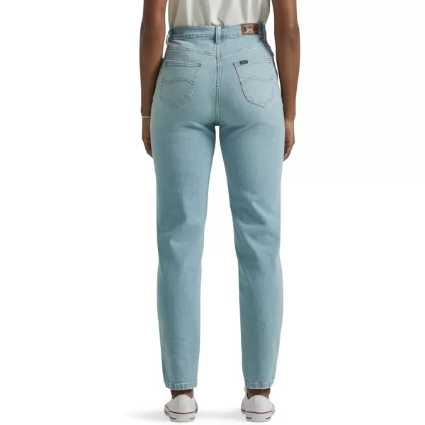 Lee Womens High Rise Mom JeanOne Tone