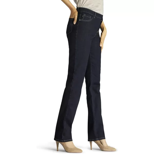 Lee Womens Instantly Slims Classic Relaxed Fit Monroe Straight Leg JeanHeritage