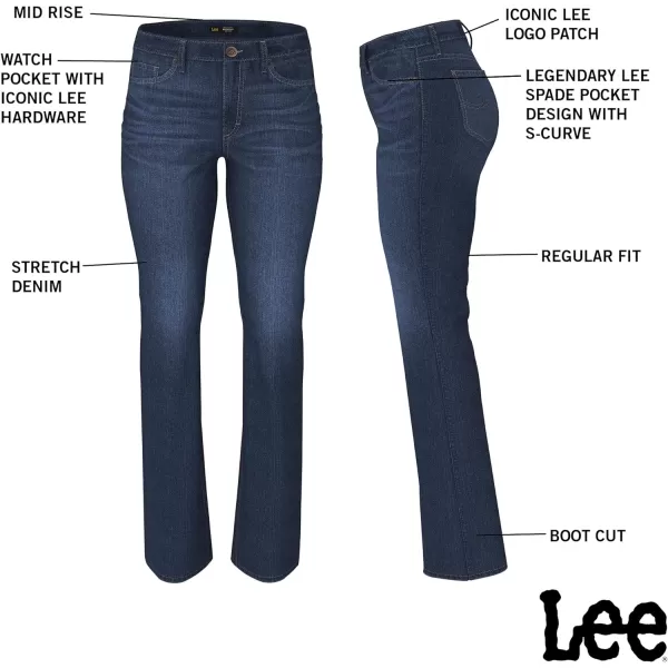 Lee Womens Legendary Mid Rise Bootcut JeanSkygazing