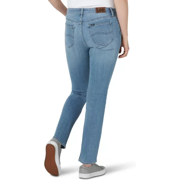 Lee Womens Petite Legendary Mid Rise Straight Leg JeanAnchor