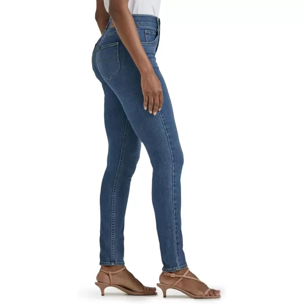 Lee Womens Petite Ultra Lux Comfort with Flex Motion High Rise Skinny JeanBlue Format