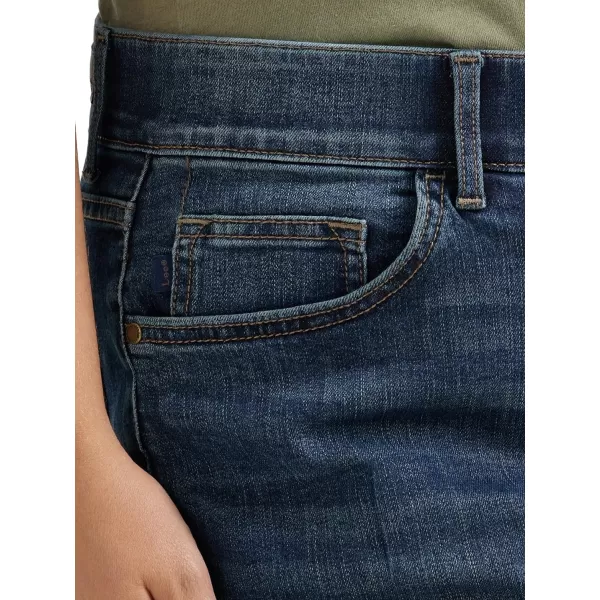 Lee Womens Plus Size Flex Motion Regular Fit 5 Pocket Capri JeanBewitched
