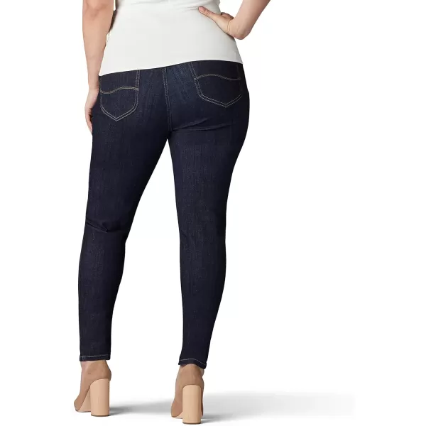 Lee Womens Plus Size Sculpting Slim Fit Skinny Leg Pull on JeanSlumber