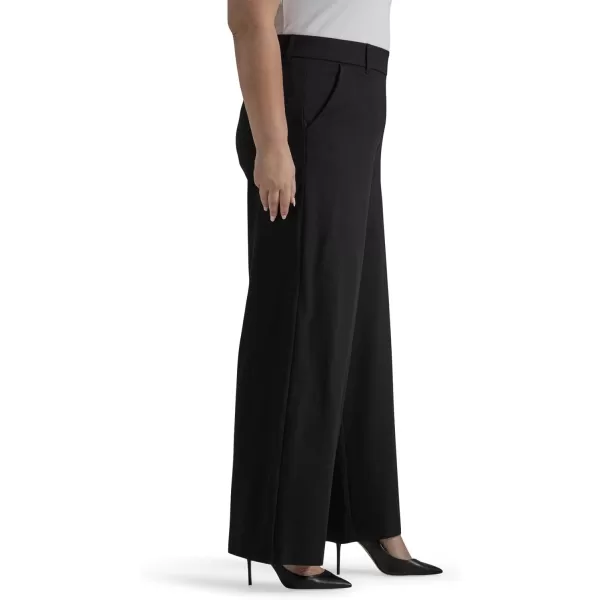 Lee Womens Plus Size Ultra Lux Comfort Any Wear Wide Leg PantUnionall Black