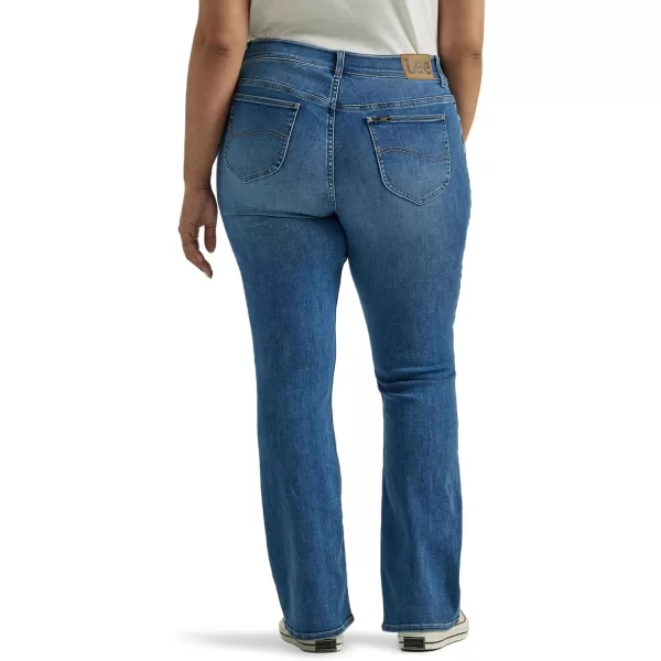 Lee Womens Plus Size Ultra Lux Comfort with Flex Motion Bootcut JeanIndigo Facet