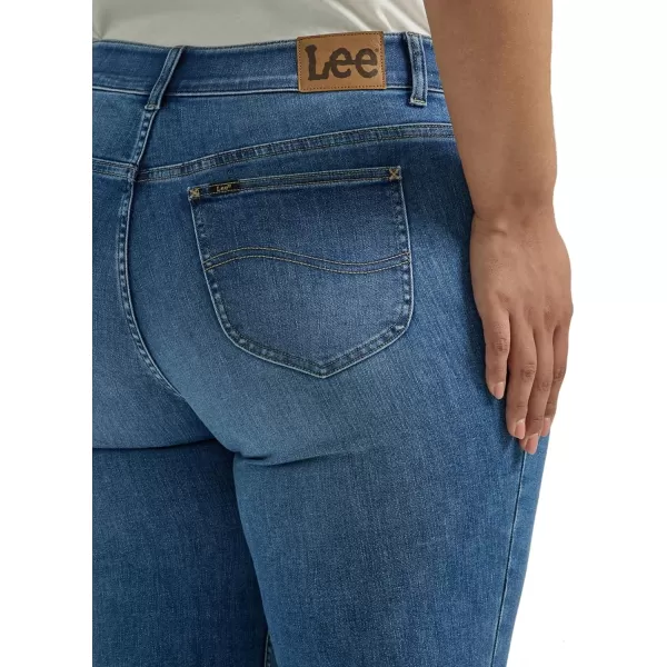 Lee Womens Plus Size Ultra Lux Comfort with Flex Motion Bootcut JeanIndigo Facet