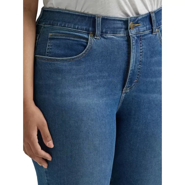 Lee Womens Plus Size Ultra Lux Comfort with Flex Motion High Rise Skinny JeanBlue Format