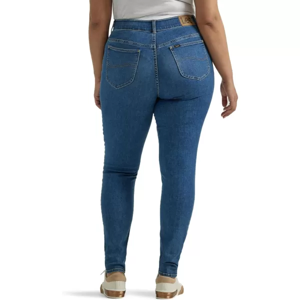 Lee Womens Plus Size Ultra Lux Comfort with Flex Motion High Rise Skinny JeanBlue Format