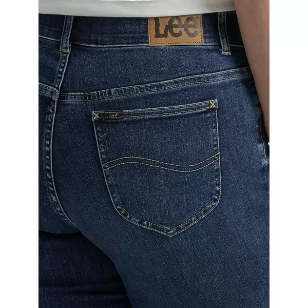 Lee Womens Plus Size Ultra Lux Comfort with Flex Motion Straight Leg JeanGreet the Day