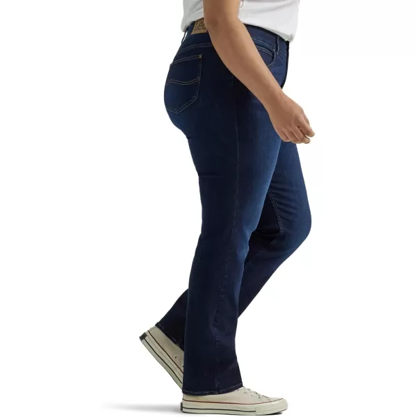 Lee Womens Plus Size Ultra Lux Comfort with Flex Motion Straight Leg JeanMain Thrill