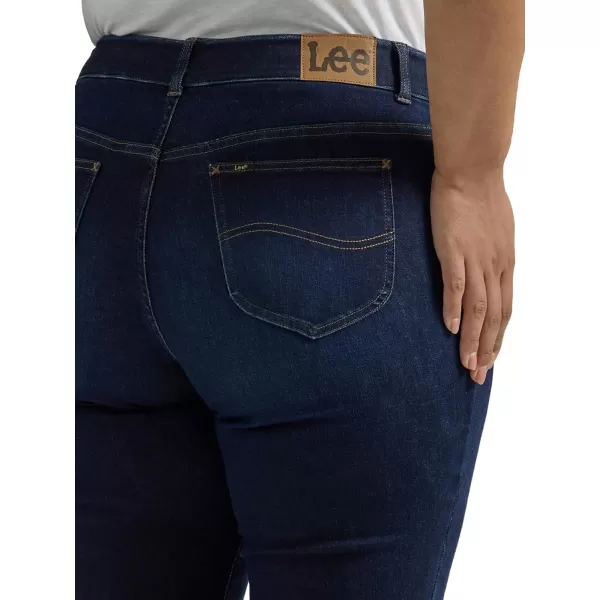 Lee Womens Plus Size Ultra Lux Comfort with Flex Motion Straight Leg JeanMain Thrill