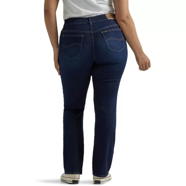 Lee Womens Plus Size Ultra Lux Comfort with Flex Motion Straight Leg JeanMain Thrill