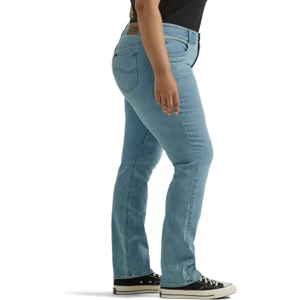 Lee Womens Plus Size Ultra Lux Comfort with Flex Motion Straight Leg JeanWithin Motion