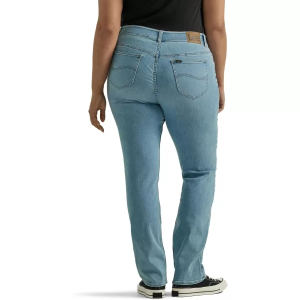 Lee Womens Plus Size Ultra Lux Comfort with Flex Motion Straight Leg JeanWithin Motion