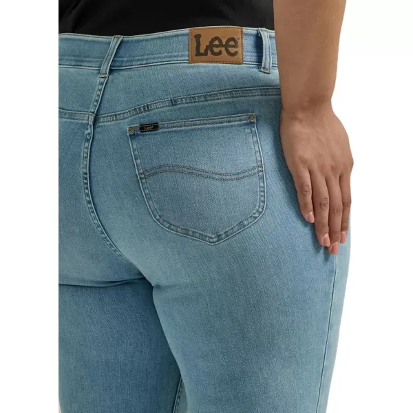 Lee Womens Plus Size Ultra Lux Comfort with Flex Motion Straight Leg JeanWithin Motion