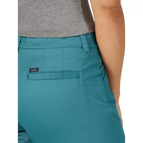 Lee Womens Regular Fit Chino Bermuda ShortMidway Teal