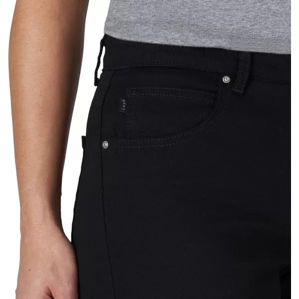 Lee Womens Relaxed Fit Capri JeanBlack