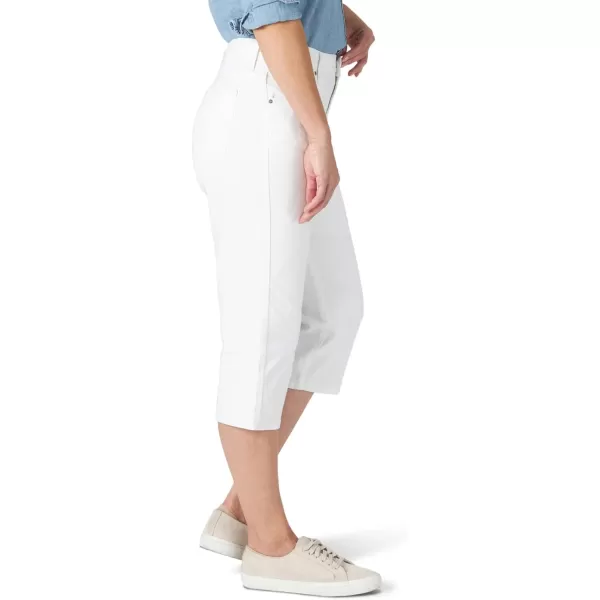 Lee Womens Relaxed Fit Capri JeanWhite