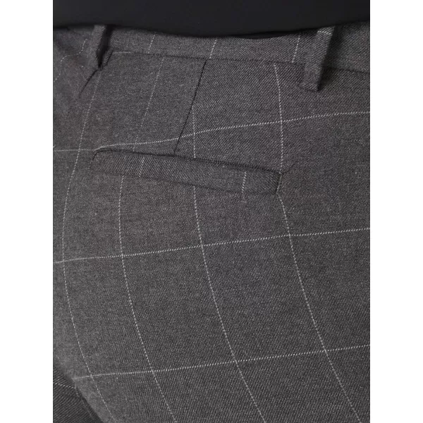 Lee Womens Ultra Lux Comfort with Flex Motion Trouser PantHeather Gray Windowpane