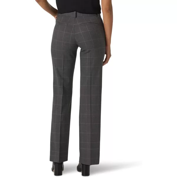 Lee Womens Ultra Lux Comfort with Flex Motion Trouser PantHeather Gray Windowpane