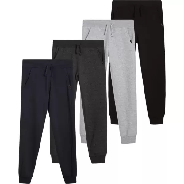 Lee Boys Sweatpants  4 Pack Basic Cozy Active Fleece Jogger Pants with Pockets 420Assorted 1