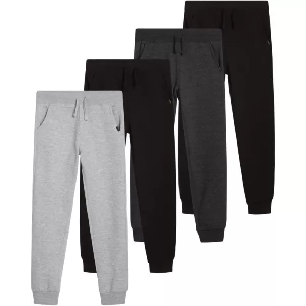 Lee Boys Sweatpants  4 Pack Basic Cozy Active Fleece Jogger Pants with Pockets 420Assorted 2