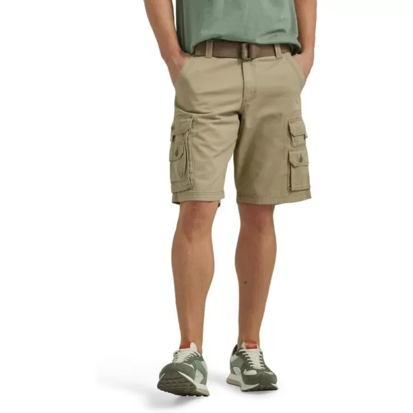 Lee Mens Big amp Tall Dungarees Belted Wyoming Cargo ShortKhaki