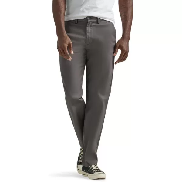 Lee Mens Flat Front Relaxed Straight PantCharcoal