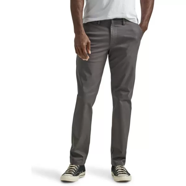 Lee Mens Flat Front Slim Straight PantCharcoal