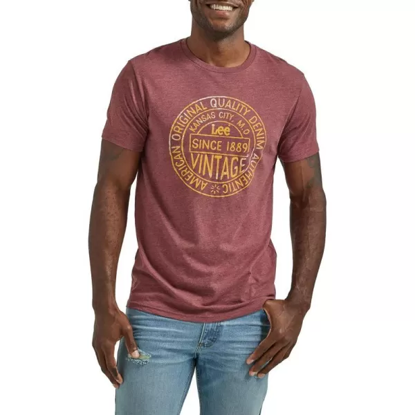 Burgundy Heather Vintage Denim