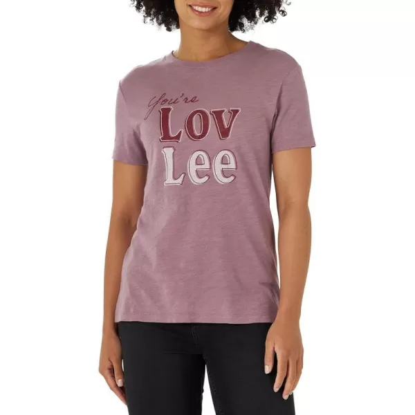 Lee Womens Graphic TeeLov Lee Smokey Mist Heather