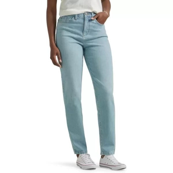 Lee Womens High Rise Mom JeanOne Tone