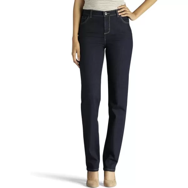 Lee Womens Instantly Slims Classic Relaxed Fit Monroe Straight Leg JeanHeritage