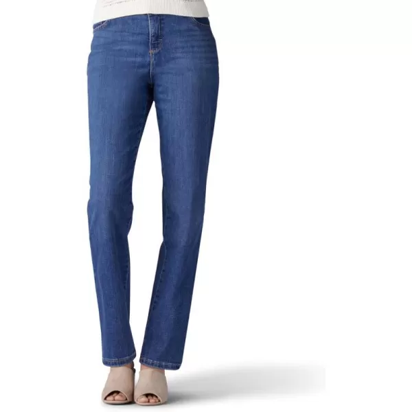 Lee Womens Instantly Slims Classic Relaxed Fit Monroe Straight Leg JeanSeattle