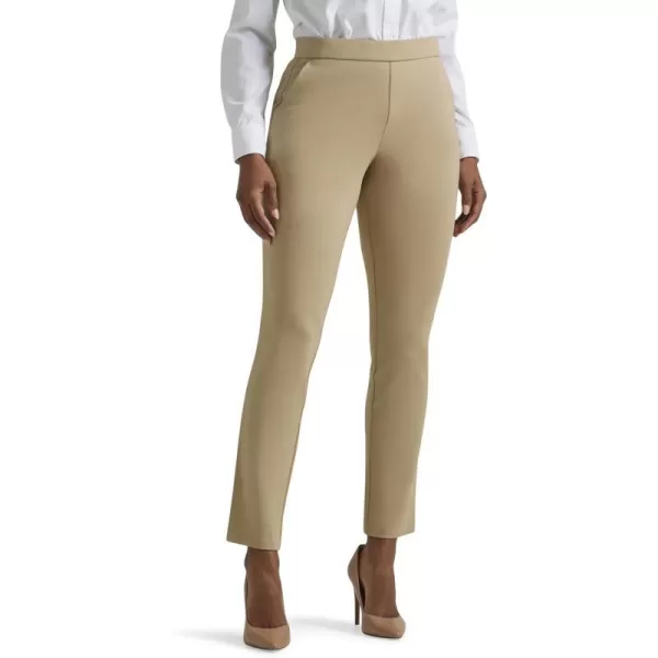 Lee Womens Petite Ultra Lux Comfort Any Wear Slim Ankle PantKansas City Khaki