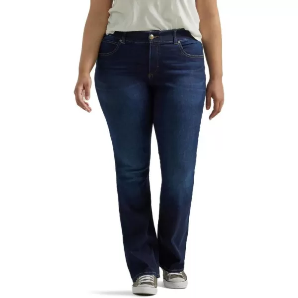 Lee Womens Plus Size Ultra Lux Comfort with Flex Motion Bootcut JeanMain Thrill